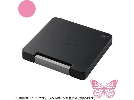 【お取り寄せ】シヤチハタ スタンプ台 タフダ いろもよう 桃色 HTD-B-LP