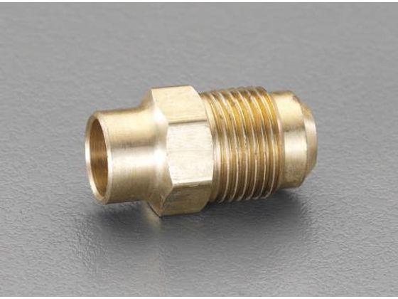 【お取り寄せ】エスコ フレアハーフユニオン ロウ付型 F1／4"×1／4" EA442AC-22