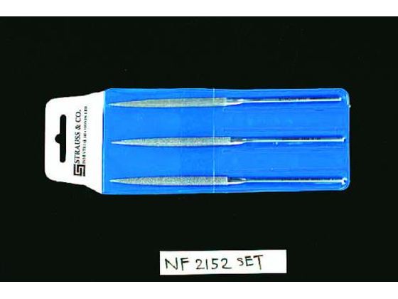 【お取り寄せ】エスコ ダイヤモンドヤスリ 粗・中・細目 140mm 半丸3本 EA826VJ-2