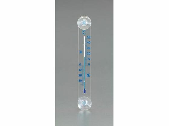 【お取り寄せ】エスコ アウトドア温度計 200×30mm EA728GH-1