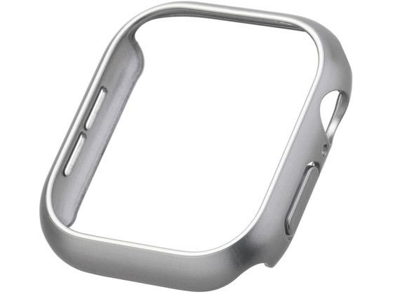 【お取り寄せ】エレコム アップルウォッチ 46mm バンパー メタリックシルバー AW-24ABPPMSV