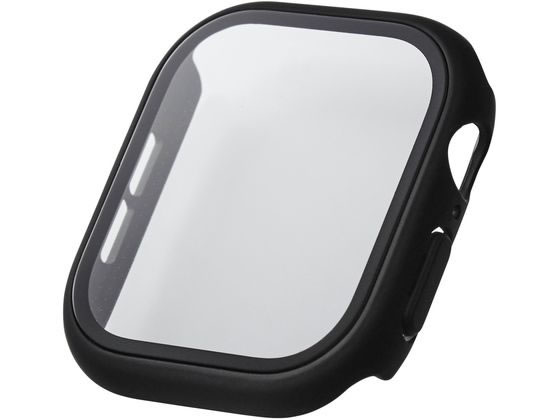 【お取り寄せ】エレコム アップルウォッチ 46mm フルカバーケース ブラック AW-24AFCGBK