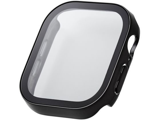 【お取り寄せ】エレコム アップルウォッチ 46mm フルカバー 防水 ブラック AW-24AFCGEBK