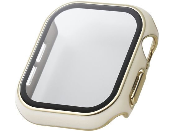 【お取り寄せ】エレコム アップルウォッチ 42mm フルカバー メタリックホワイト AW-24BFCGJWH