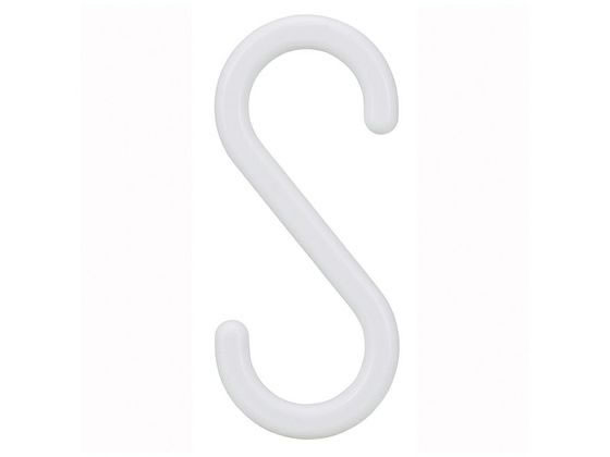 レック S字フック (小) 6個入 ホワイト H00501