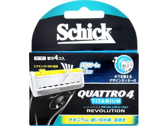 【お取り寄せ】シック クアトロ4 チタニウム レボリューション 替刃 4個