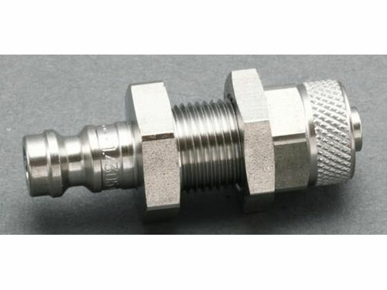 【お取り寄せ】エスコ ウレタンホ-ス用プラグ 隔壁 ステンレス製 4×6mm EA140GK-406