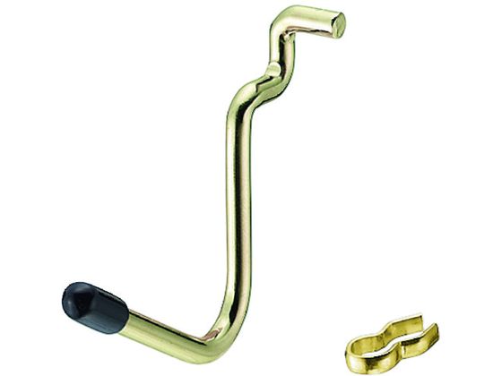 【お取り寄せ】光 パンチングボードゴールドパーツ L型フックキャップ黒 4P