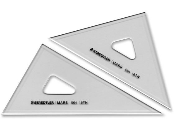 【お取り寄せ】ステッドラー マルス 製図用三角定規 16cm 564 16 TN