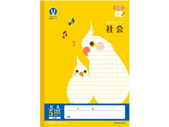 A4 Size - キョクトウ カレッジみんなの学習 A4 社会 5mm方眼R 24枚