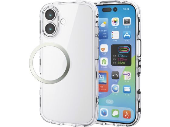 乐天商城 - 【お取り寄せ】エレコム iPhone17 耐衝撃ケース オールクリア PM-A25ATSLACR