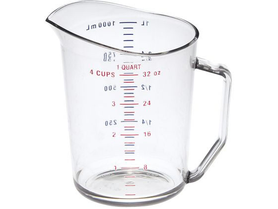 【お取り寄せ】Cambro 計量カップ 100MCCW(135)1L 0397100