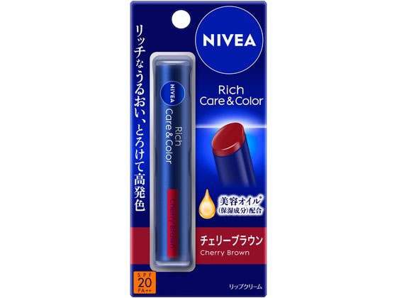 KAO ニベア リッチケア&カラーリップ チェリーブラウン 2g