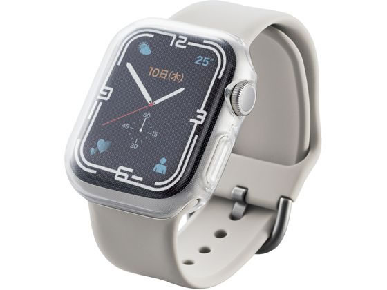 【お取り寄せ】エレコム Apple Watch 41mm用フルカバーソフトケース AW-21BFCUCR