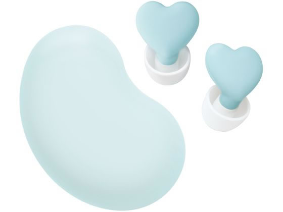 ソニック 集中耳栓 シリコンタイプ ケース付 ハート ブルー SP-2010-B