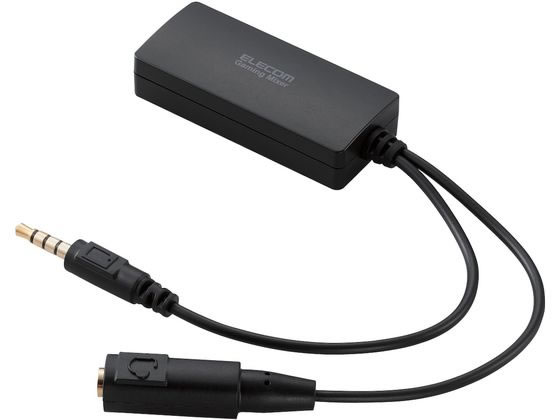 【お取り寄せ】エレコム オーディオミキサー 4極 USB ブラック HSAD-GMMD20BK
