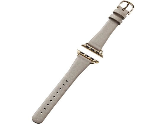 【お取り寄せ】エレコム アップルウォッチバンドSE レザー グレージュ AW-41BDLJGB