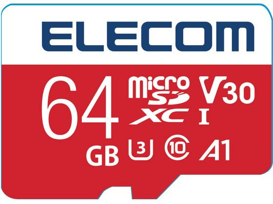 【お取り寄せ】エレコム MicroSDXCカード 64GB 80MB s MF-EGM064GU13V3