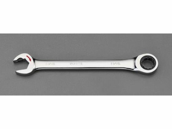 【お取り寄せ】エスコ ダブルラチェット片目片口スパナ 1／2
