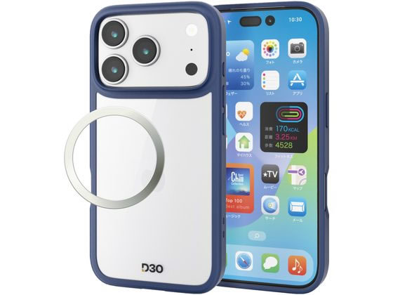 乐天商城 - 【お取り寄せ】エレコム iPhone17Pro ケース D3O ネイビー PM-A25CD3OFCNV