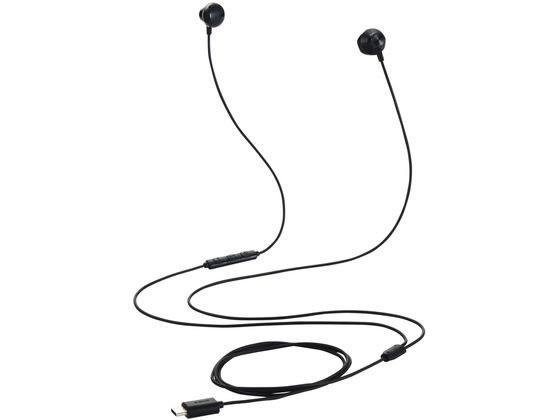 【お取り寄せ】エレコム 有線イヤホン Type-C セミオープン ブラック EHP-DF13IMBK