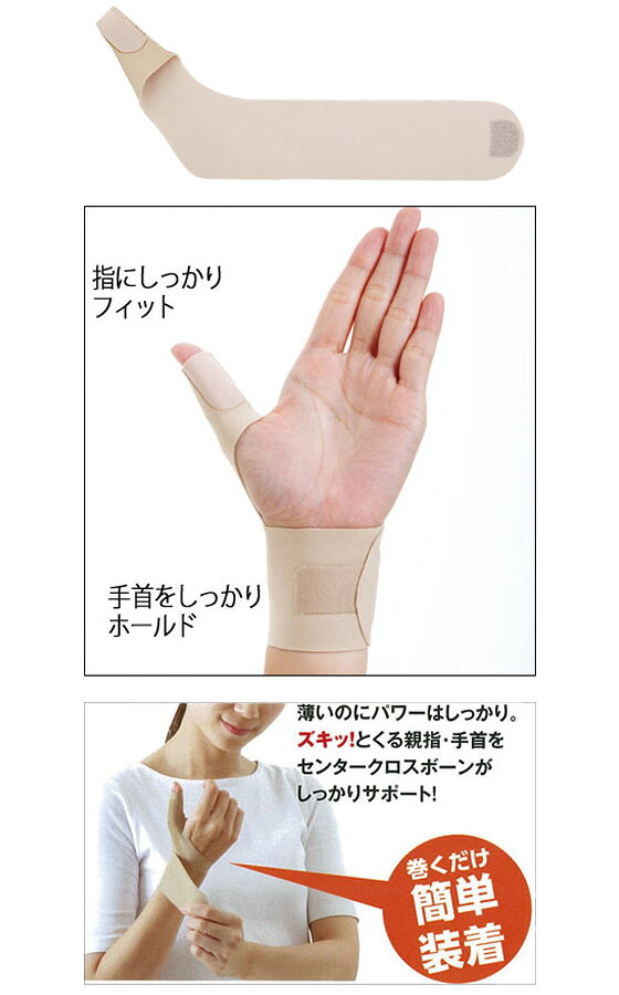 【お取り寄せ】アルファックス お医者さんの手首サポーターFit ベージュ 左手用 S