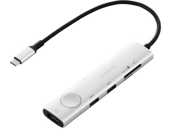 【お取り寄せ】エレコム Type-Cドッキングステーション 8-in-1 シルバー DST-S080BPSV