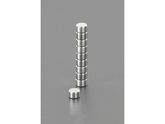 【お取り寄せ】エスコ 超強力マグネット φ4×2mm 10個 EA781EK-11