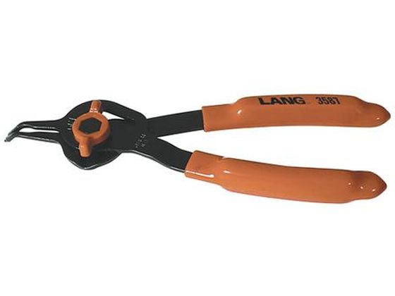 【お取り寄せ】エスコ 軸13-22穴12-25mm45°スナップリングプライヤー EA590HA-47