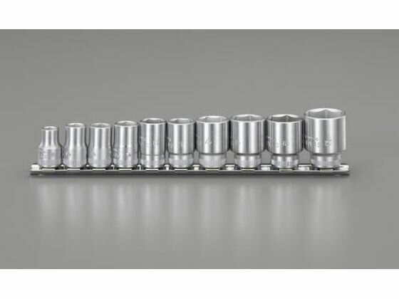 【お取り寄せ】エスコ ソケットセット 3／8"DR EA617YC