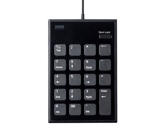 【お取り寄せ】サンワサプライ 静音TypeCテンキー NT-23CBK