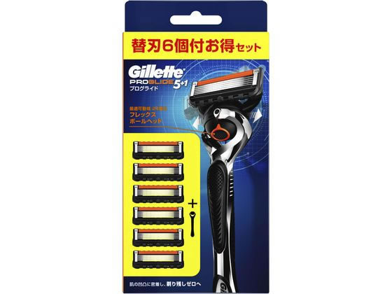 【商品説明】精密設計、最適可動域24度のフレックスボールヘッド搭載。　替刃の裏側に特別な角度で搭載。剃りづらい部分の仕上げを簡単に。極薄5枚刃。ジレット史上、最高の極薄刃で肌へのひっかかりを最小化。【仕様】●セット内容：本体1個、替刃6個付（うち1個は本体に装着済）●5枚刃【備考】※メーカーの都合により、パッケージ・仕様等は予告なく変更になる場合がございます。【検索用キーワード】P＆G　ピーアンドジー　PG　PANDG　プロクター・アンド・ギャンブル・ジャパン　ジレットプログライドマニュアル5Bホルダー付　ジレット　プログライド　マニュアル　5B　ホルダー付　GILLETTE　PROGLIDE5＋1　5＋1　髭剃り　ひげそり　ヒゲソリ　かみそり　カミソリ　T字　剃刀　深剃り　メンズシェーバー　肌荒れ　カミソリ負け　防止　1パック　1本入り　男性用　メンズ用　本体　1個　かえば　6個　本体1個　替刃6個　5枚刃　極薄5枚刃　フレックスボール　搭載　スキンケア　シェービング　m_off_3　E99619三次元の動きであらゆる凹凸に密着し剃り残しゼロへ。