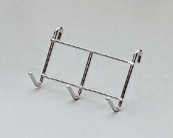 メタルラック スチールラック パーツ 部品 3連 フック 1個 長さ約14.5cm 高さ約9.5cm キッチンツール ..