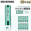 送料無料 BIGCAPA basic+ 単4形アルカリ乾電池10本パック LR03Bbp/10S 乾電池 アルカリ乾電池 単4 単4形 単四 単四形 電池 バッ...