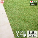 人工芝 ロール 1m×5m 芝丈30mm IP-3015送料無料 アイリスオーヤマ 芝生 リアル人工芝 芝 ベランダ 国産 ガーデニング バルコニー ベランダ ...