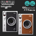 INSTAX mini Evo BLACK 16812479 BROWN 16812510送料無料 チェキ カメラ ミニフィルム インスタントカメラ FUJIFILM instax mini Evo ハイブリッド スマホ 富士フイルム ブラック ブラウン【D】