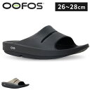 リカバリーサンダル ウーフォス スポーツサンダル Oofos OOF1101 Damen OOahh Luxe Slide 並行輸入品 うーふぉす 疲労回復 衝撃吸収 軽量 おしゃれ 健康サンダル 特殊素材 シャワーサンダル ウーアー 26cm～28cm Black/Latte Black/Black【D】