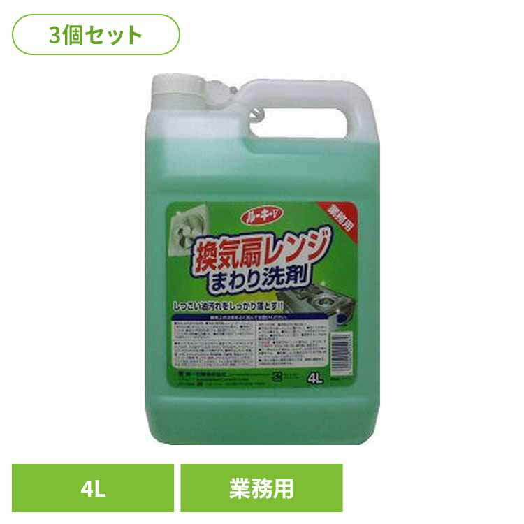 【3個セット】ルーキーV 換気扇レンジまわり洗剤 第一石鹸 ルーキーV 台所用洗剤 油汚れ 換気扇 レンジ オーブン アルカリ性 業務用 大容量 第一石鹸