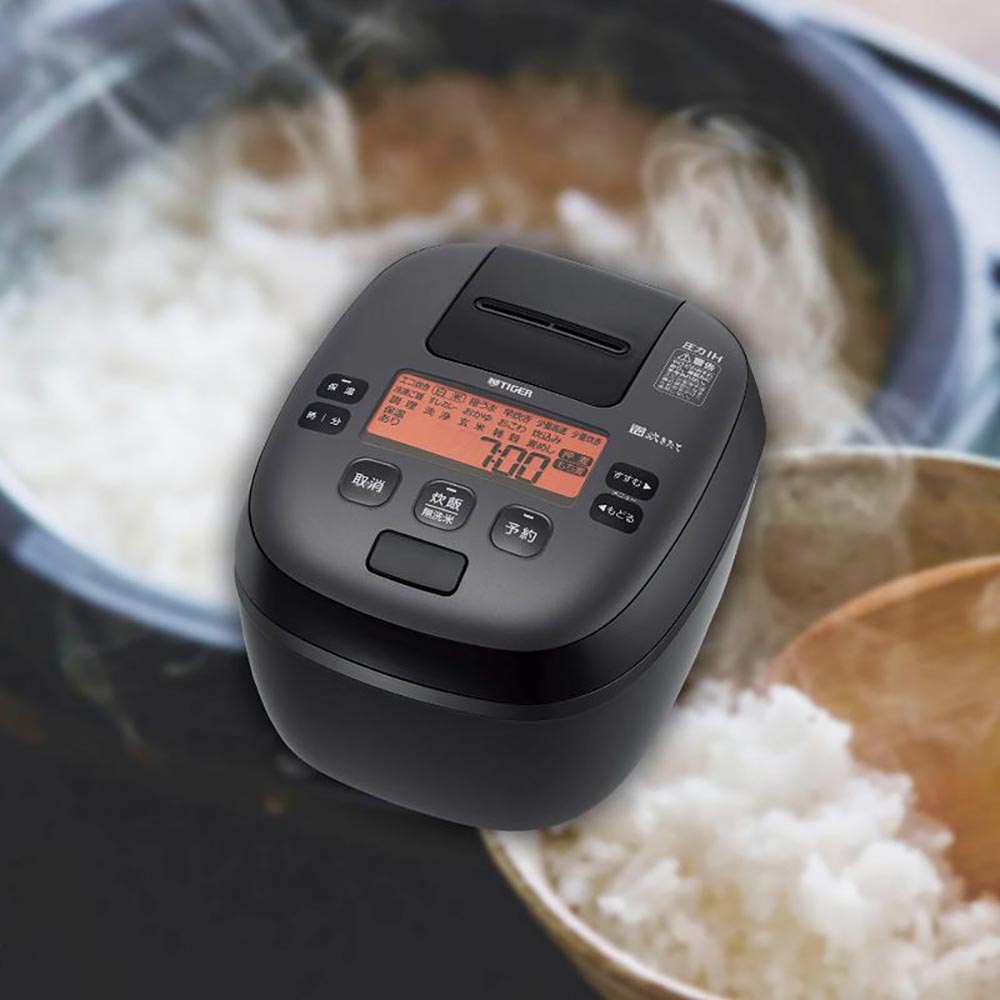 圧力IHジャー炊飯器 5.5合 ストレートブラック JPI-S100 タイガー魔法瓶 圧力 IH 自炊 お米 食卓 節約 タイガー魔法瓶[2603SE]