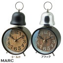 【TC】MARC CL-7995 ゴールド・ブラック インターフォルム 目覚まし時計 目覚まし 目覚し時計 目覚し アラーム 一人暮らし 置き時計 置時計 卓上 卓上時計 レトロ アンティーク 北欧 カフェ おしゃれ アナログ ビンテージ 【NEW10】