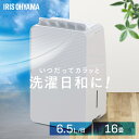 除湿機 衣類乾燥 小型 アイリスオーヤマ 除湿乾燥機 衣類乾燥除湿機 コンプレッサー 家庭用 部屋干し コンパクト 梅雨 除湿器 IJC-R65 *