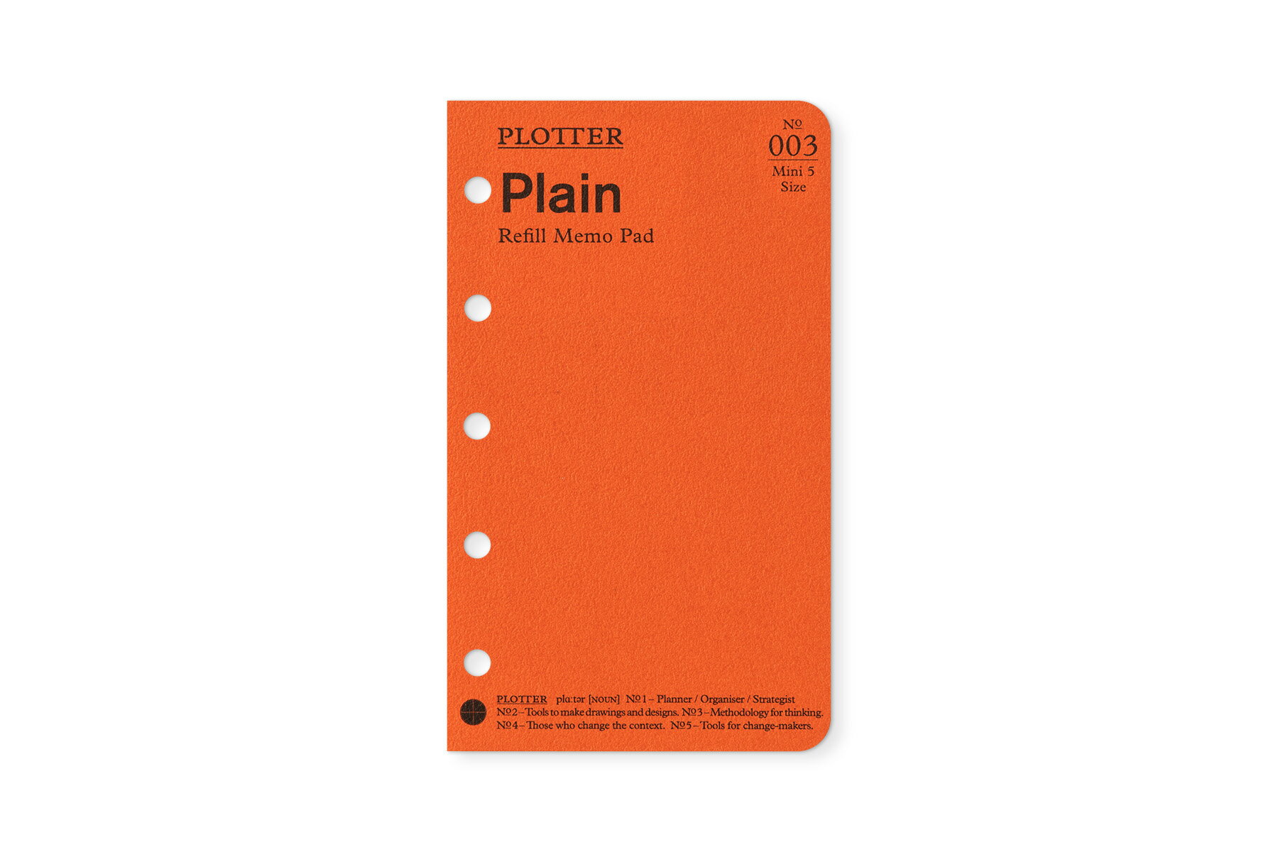 プロッター PLOTTER リフィル 無地80枚 Plain ミニ5サイズ mini5 システム手帳 ギフト プレゼント 77718113