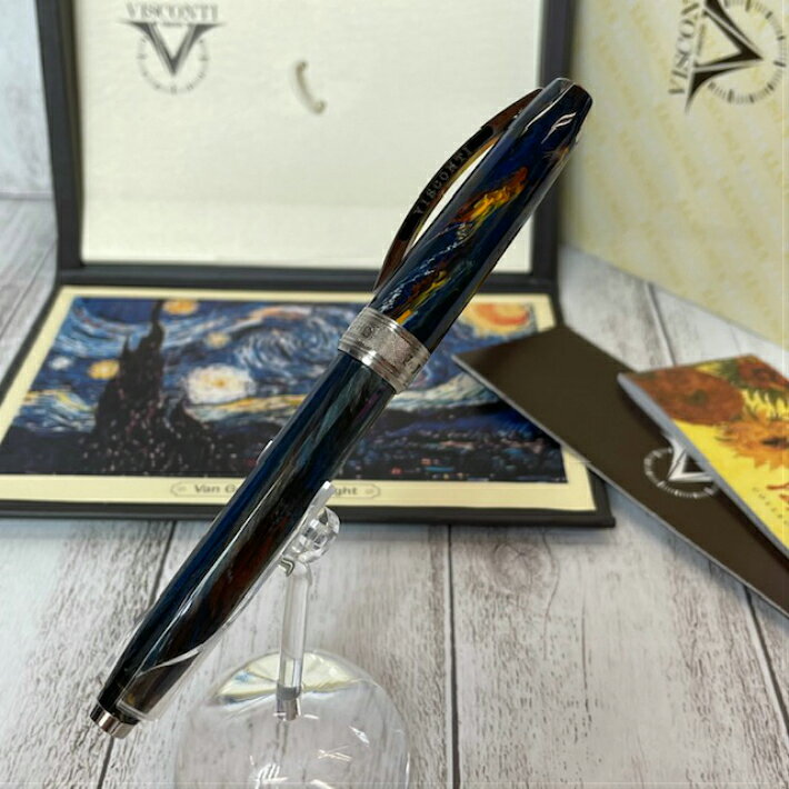 送料無料 ヴィスコンティ　ヴァンゴッホシリーズ　星月夜　V78318　F　VISCONTI　VAN GOGH　STARRYNIGHT　万年筆　高級筆記具 ギフト　プレゼント バレンタイン　ホワイトデー　新入学　卒業祝い　新社会人　送料無料 誕生日　ラッピング無料 bunguhouseoyama-10000464 ぶんぐはうす 大山 サンプル画像2