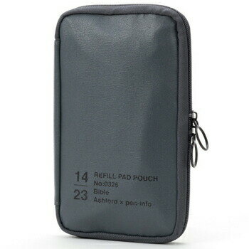 【10%OFFクーポン】アシュフォード リフィルパッドポーチ pen-info Tools BIBLE グレー システム手帳 バイブル Ashford メーカー品番0326-009のサムネイル
