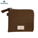 【10%OFFクーポン】アシュフォード ミリクロス ZIPスモールウォレット 財布 ライトブラウン ASHFORD メーカー品番8803-020