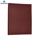 【10%OFFクーポン】アシュフォード システム手帳 レザーリフィルパッド マット セット A5 15mm ワイン - ASHFORD メーカー品番3711-048