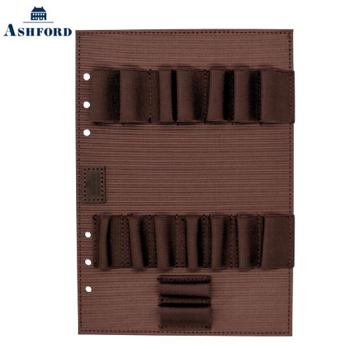 【10%OFFクーポン】アシュフォード システム手帳リフィル ビタリータ 9本ペンホルダー A5 ブラウン ASHFORD メーカー品番0707-022