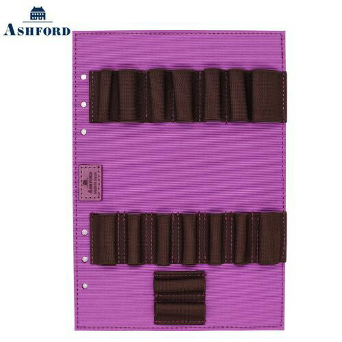 【10%OFFクーポン】アシュフォード システム手帳リフィル ビタリータ 9本ペンホルダー A5 パープル ASHFORD メーカー品番0707-078