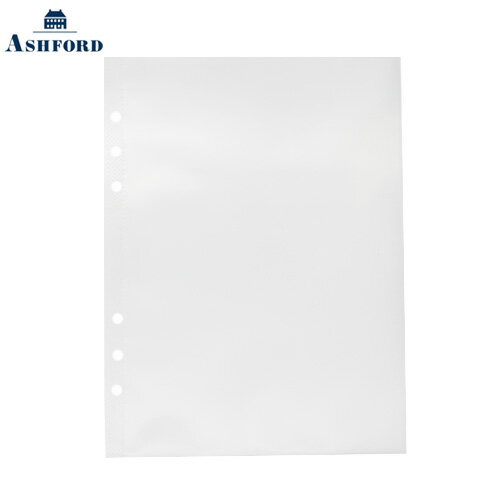 【10%OFFクーポン】アシュフォード A5 クリアポケット ワイドトップ システム手帳リフィル Ashford メーカー品番0428-100