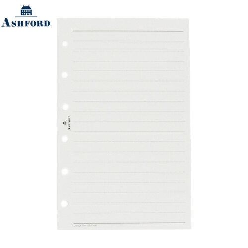 【10%OFFクーポン】アシュフォード MINI6 メモリーフ ライト 6mm罫 システム手帳リフィル ミニ6 Ashford メーカー品番1591-100
